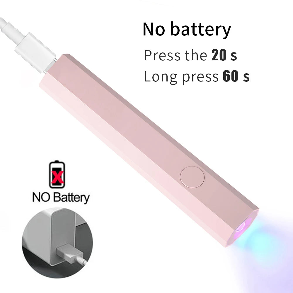 Lámpara UV LED Portátil Para Uñas - Seca Gelish en 60s