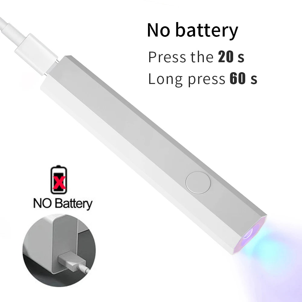 Lámpara UV LED Portátil Para Uñas - Seca Gelish en 60s