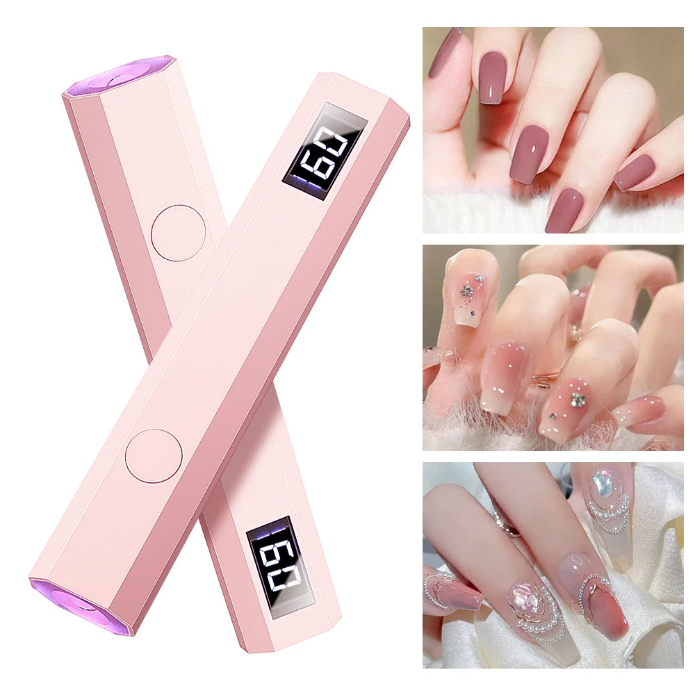 Lámpara UV LED Portátil Para Uñas - Seca Gelish en 60s