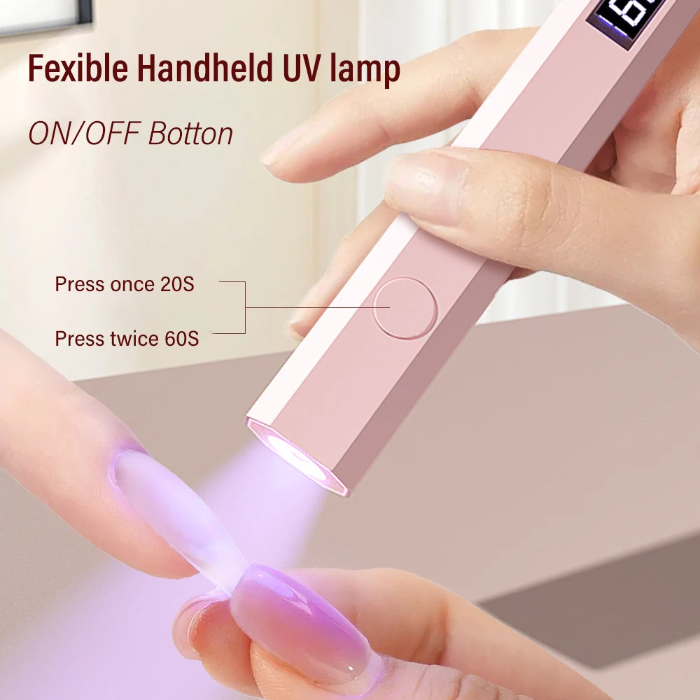 Lámpara UV LED Portátil Para Uñas - Seca Gelish en 60s