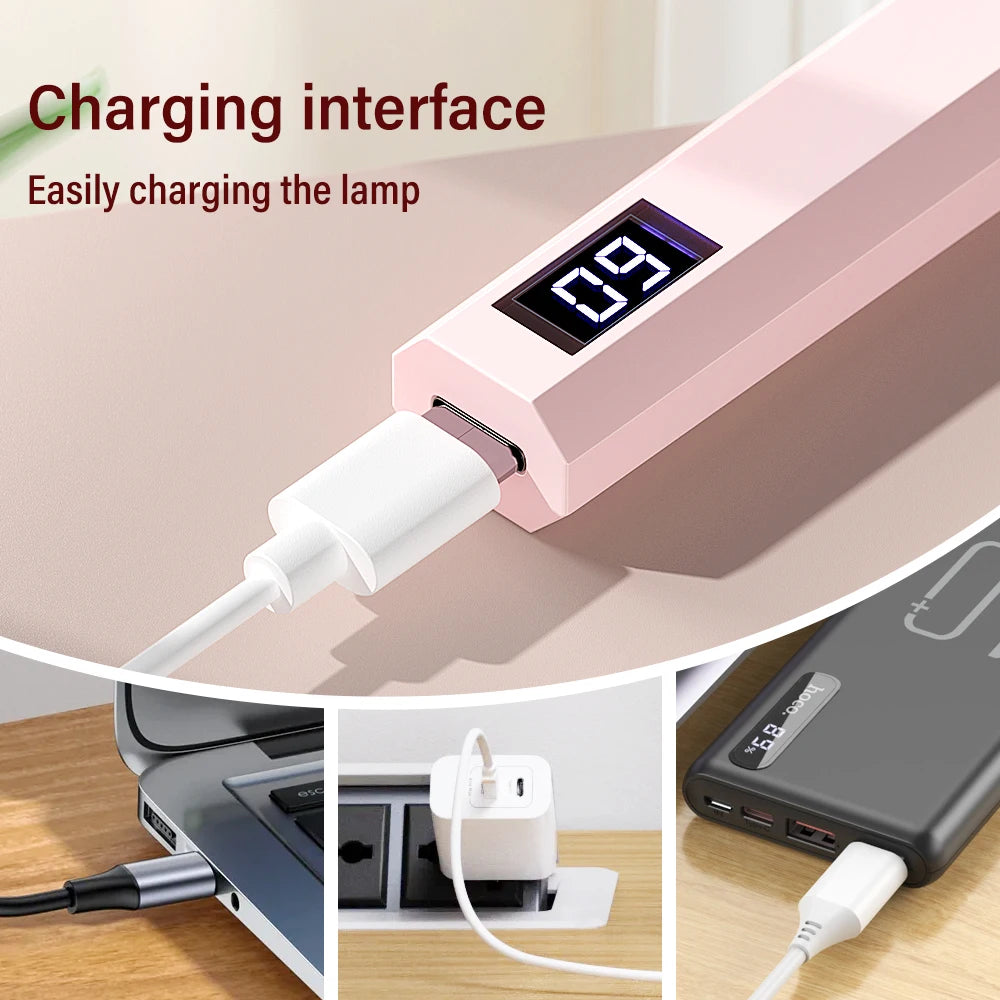 Lámpara UV LED Portátil Para Uñas - Seca Gelish en 60s