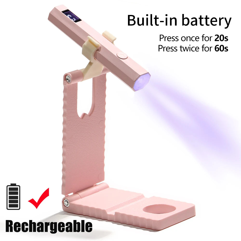 Lámpara UV LED Portátil Para Uñas - Seca Gelish en 60s