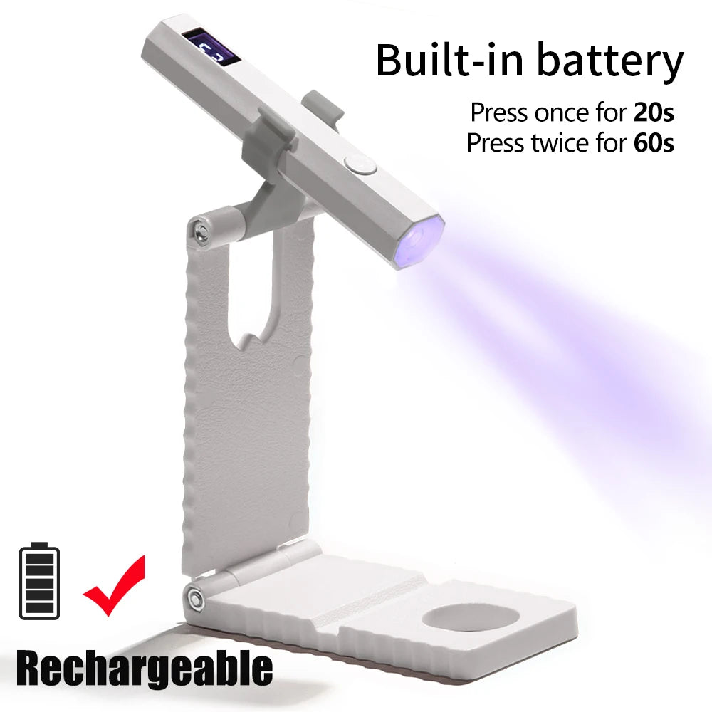 Lámpara UV LED Portátil Para Uñas - Seca Gelish en 60s